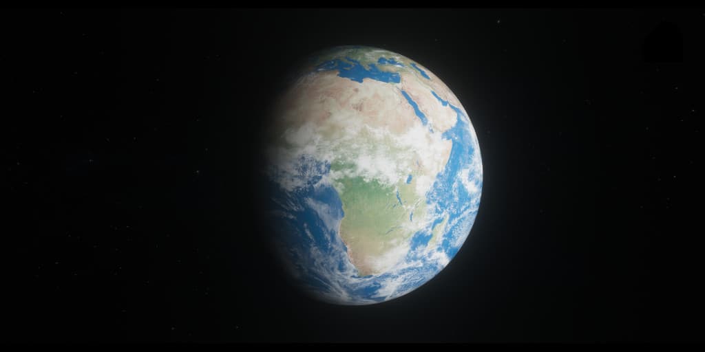 Solar System in Unity WebGL - Earth - Steven Powers - Web Developer